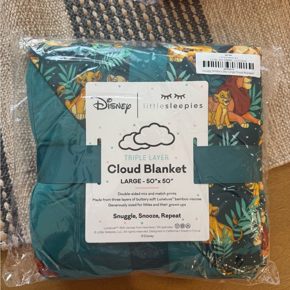 Little Sleepies Disney Simbas Sky cloud blanket